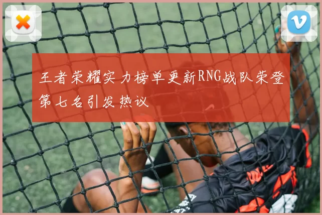 王者荣耀实力榜单更新RNG战队荣登第七名引发热议