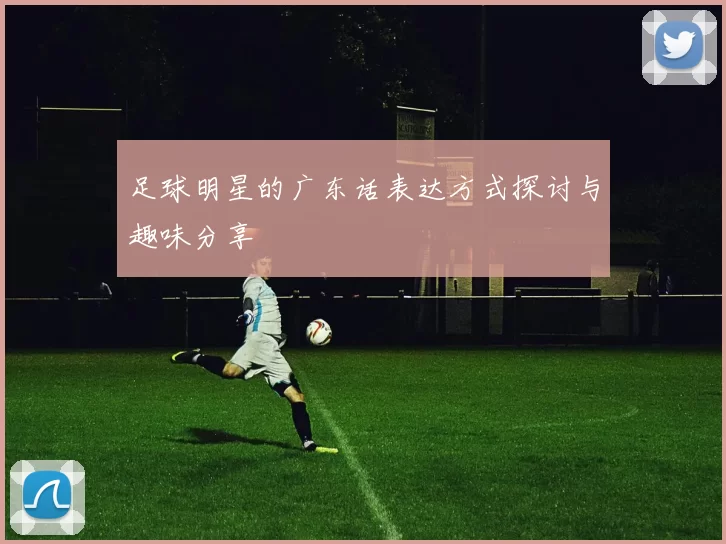 足球明星的广东话表达方式探讨与趣味分享